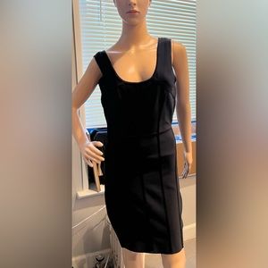 BCBGMAXAZRIA BLACK BODY CON DRESS SIZE LARGE